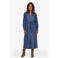 Didi gebloemde blousejurk - blauw