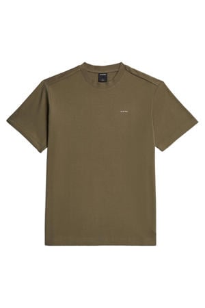 regular fit T-shirt - donker khaki