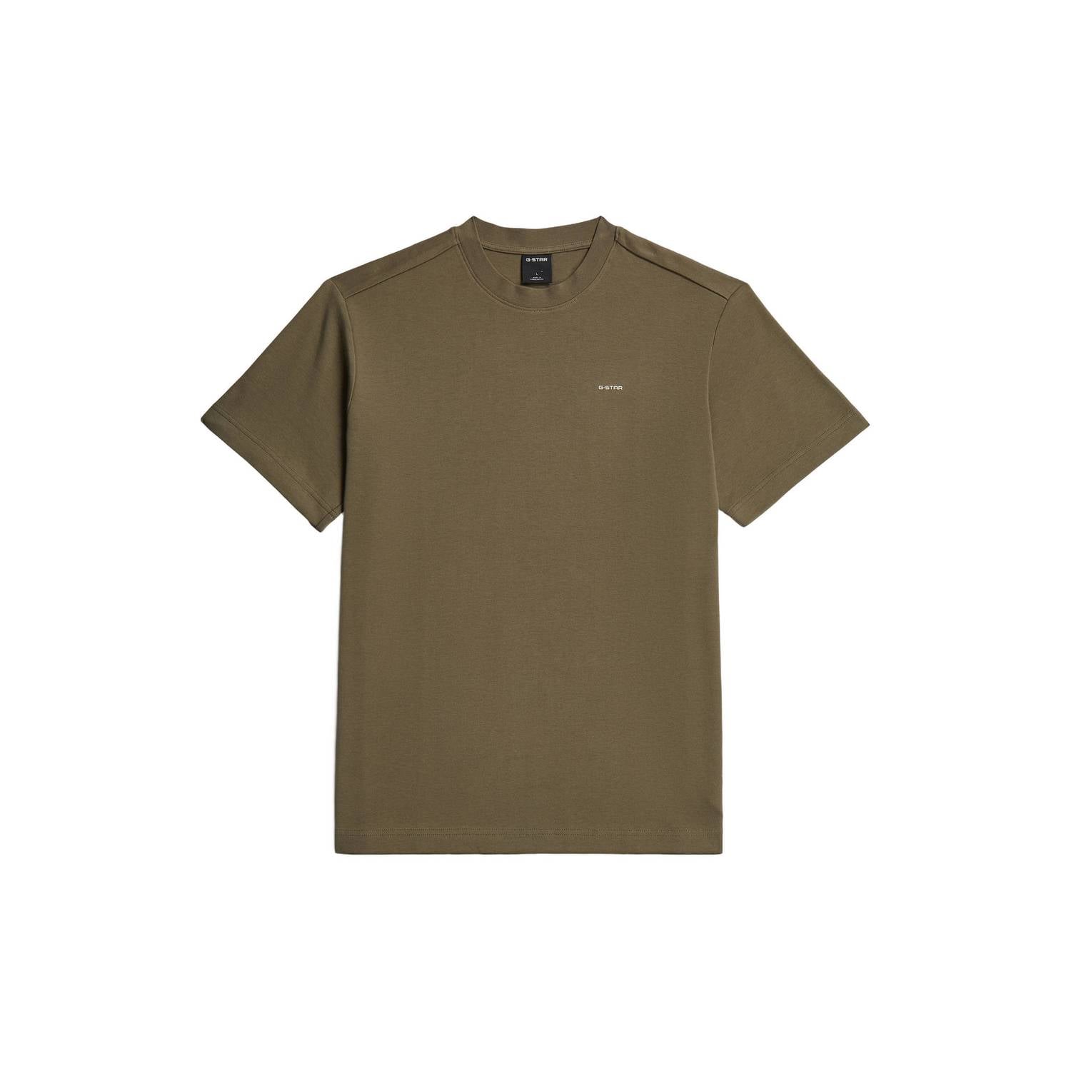 G-STAR regular fit T-shirt donker khaki