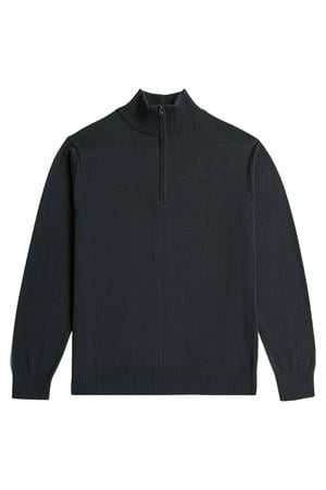 denim regular fit gebreide trui - dk legion blue