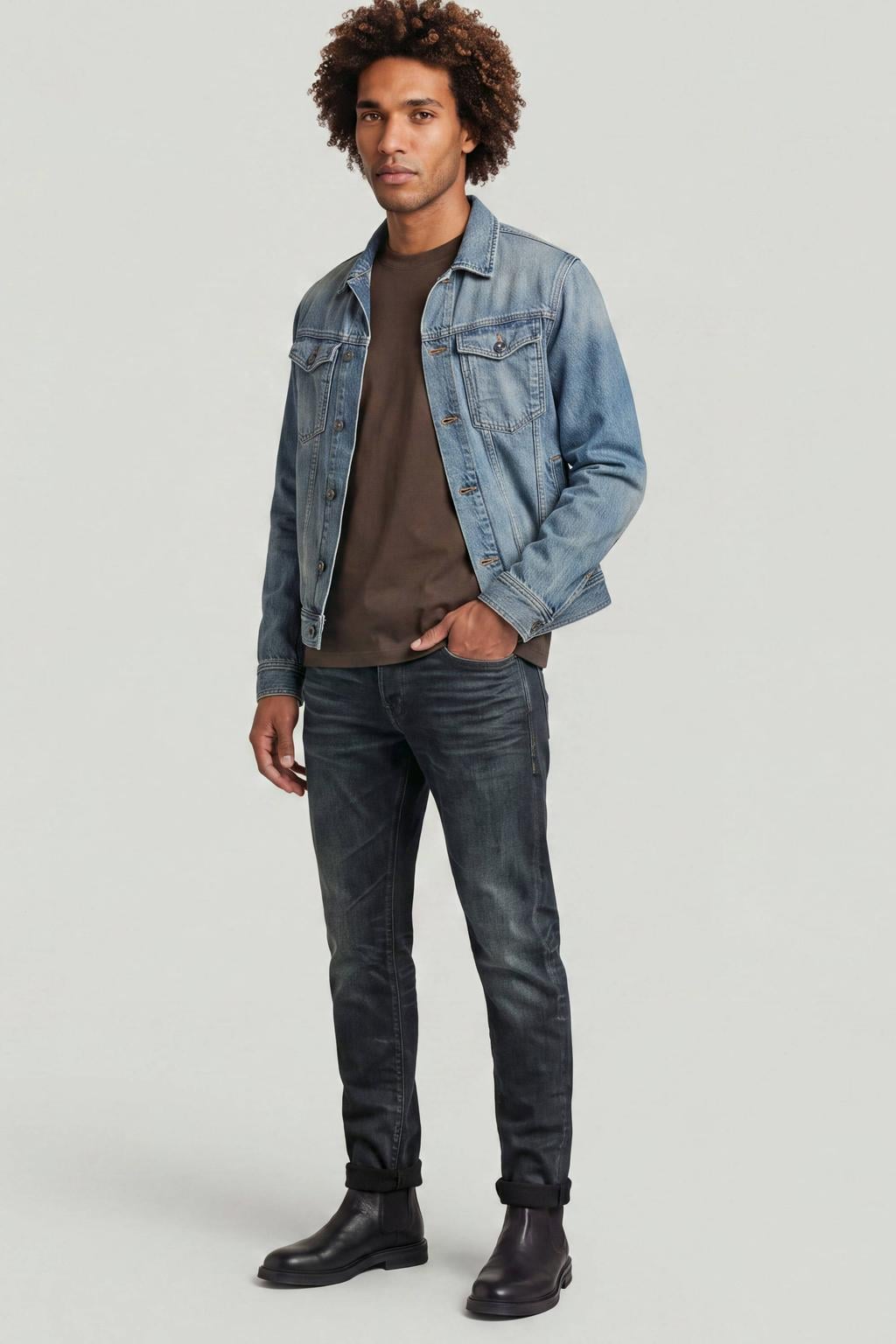 G-STAR relaxed fit T-shirt - donkerbruin