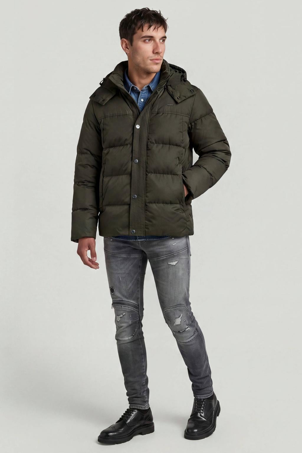 G-STAR Element pufferjas - antraciet