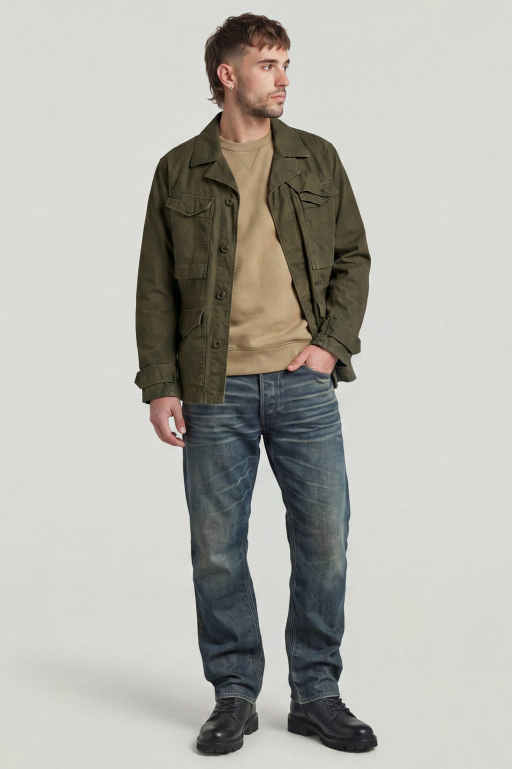 G-STAR regular fit sweater - desert sand