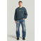 G-STAR denim relaxed fit sweater met print - donkerblauw