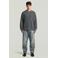 G-STAR relaxed fit sweater met backprint - grijsblauw