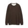 s.Oliver Big Size katoenen regular fit gebreide trui - bruin