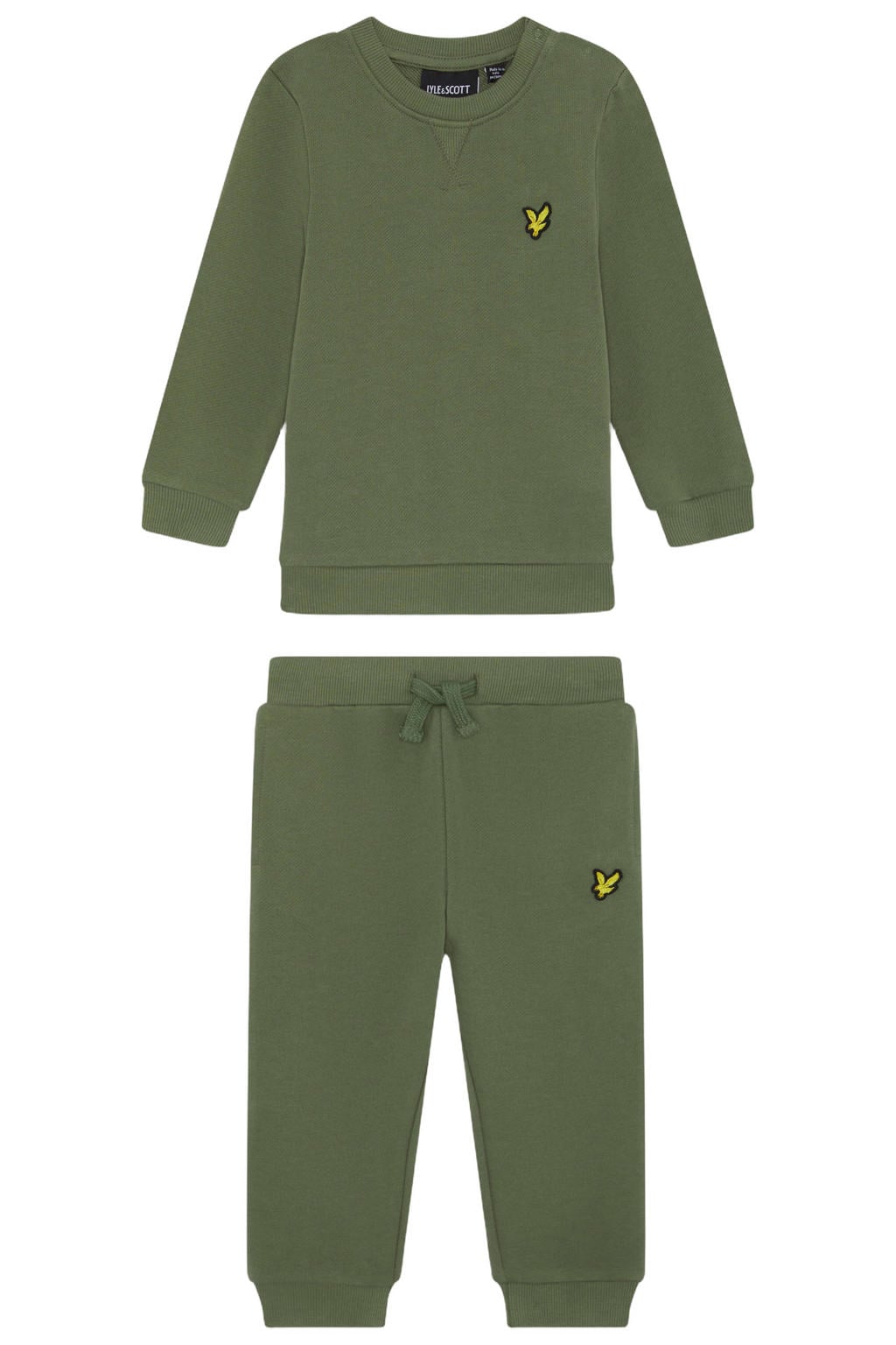 Lyle & Scott sweater en broek set - olijfgroen