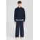 Lyle & Scott corduroy casual broek - donkerblauw
