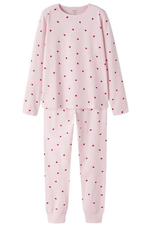 pyjama met hartjes - roze