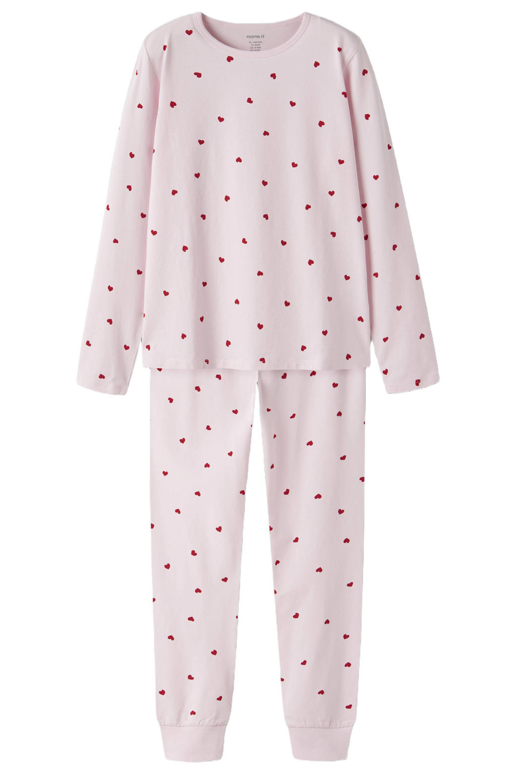 NAME IT KIDS pyjama met hartjes - roze