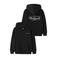 NAME IT KIDS boxy hoodie met backprint - zwart
