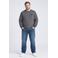 Petrol industries Plus Size regular fit gemêleerde sweater - grijs