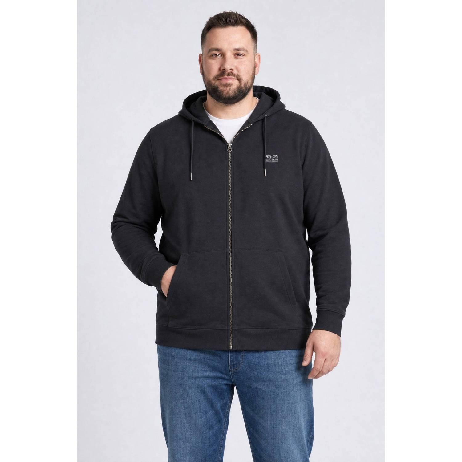 Petrol industries Plus Size vest met logo zwart