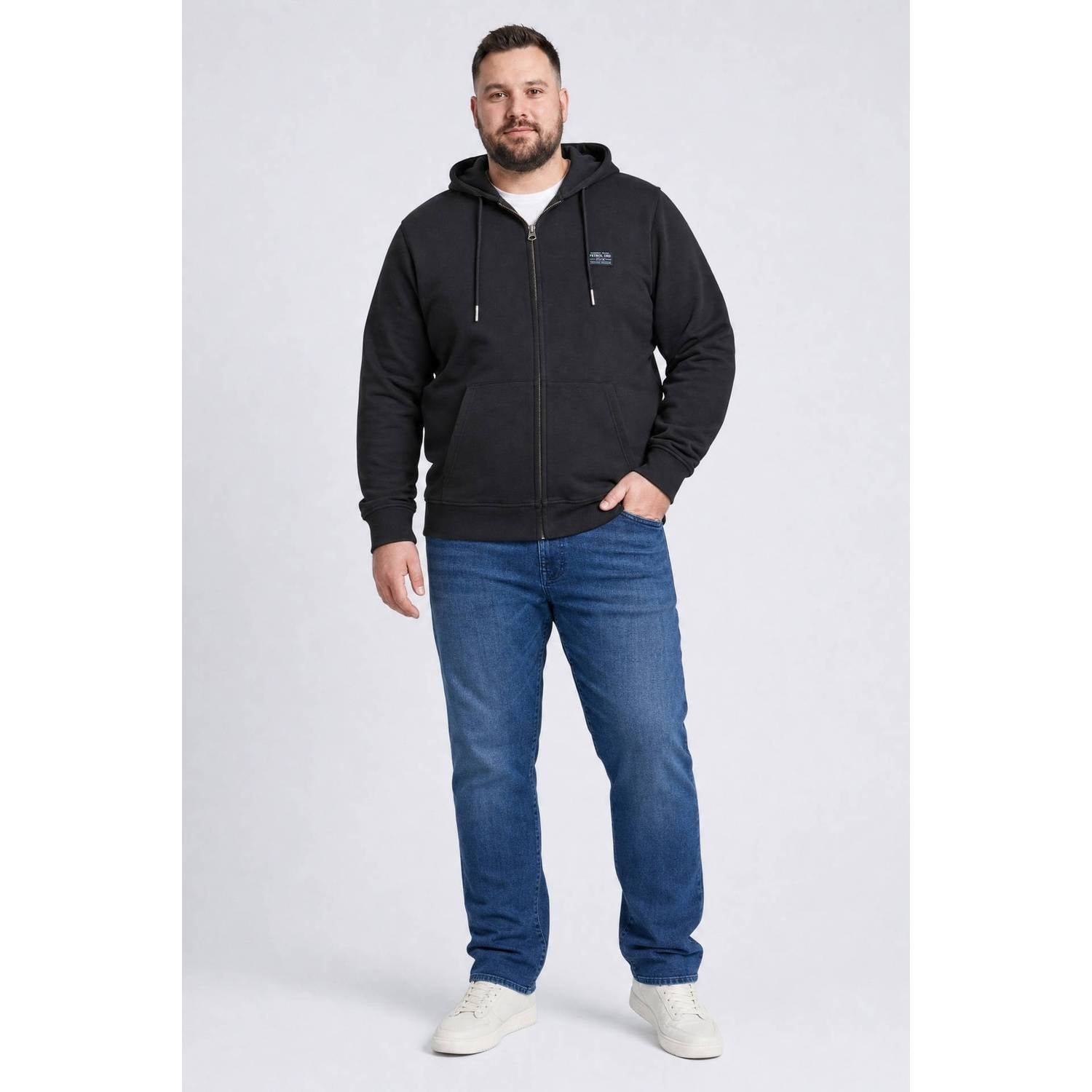 Petrol industries Plus Size vest met logo zwart