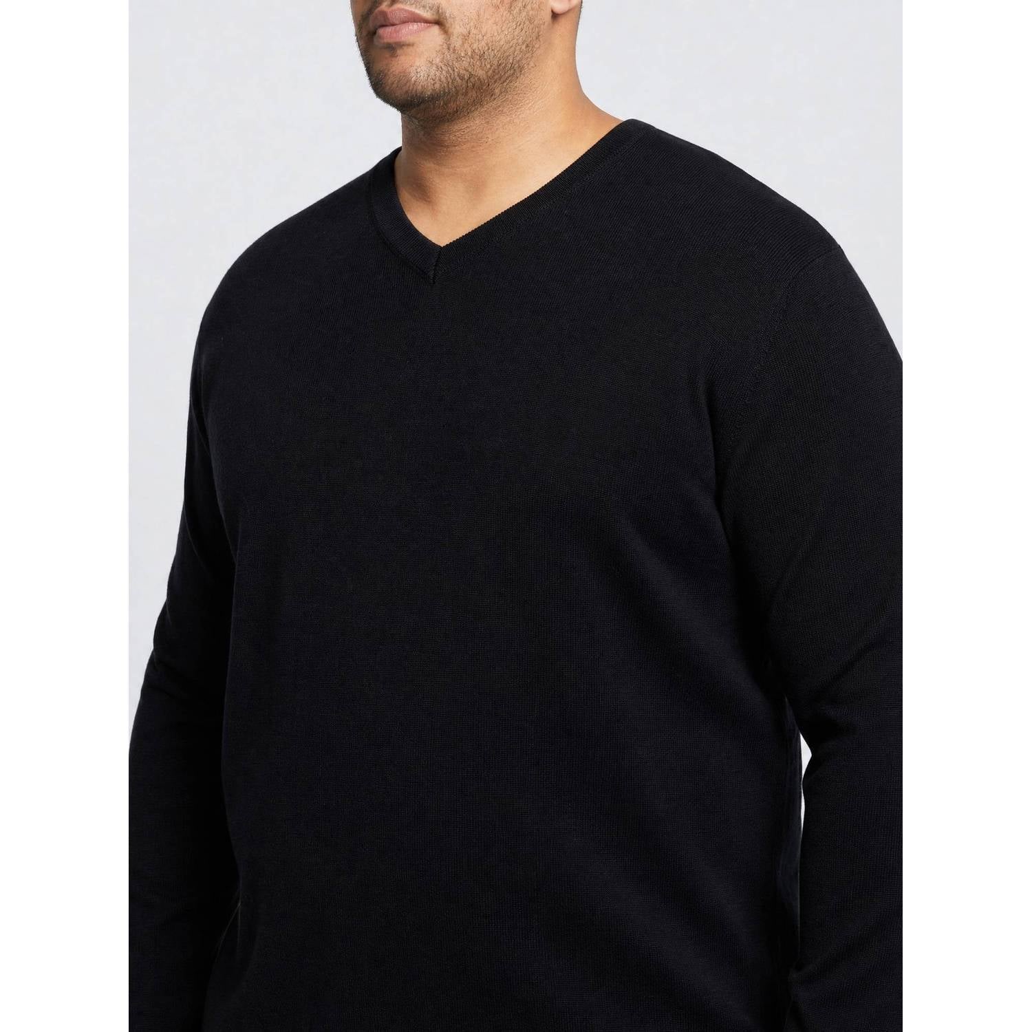 Petrol industries Plus Size katoenen regular fit gebreide trui zwart