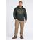 Petrol industries Plus Size regular fit hoodie met print - donkergroen