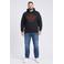 Petrol industries Plus Size regular fit hoodie met print - iron steel