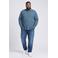 Petrol industries Plus Size regular fit casual overhemd - blauw