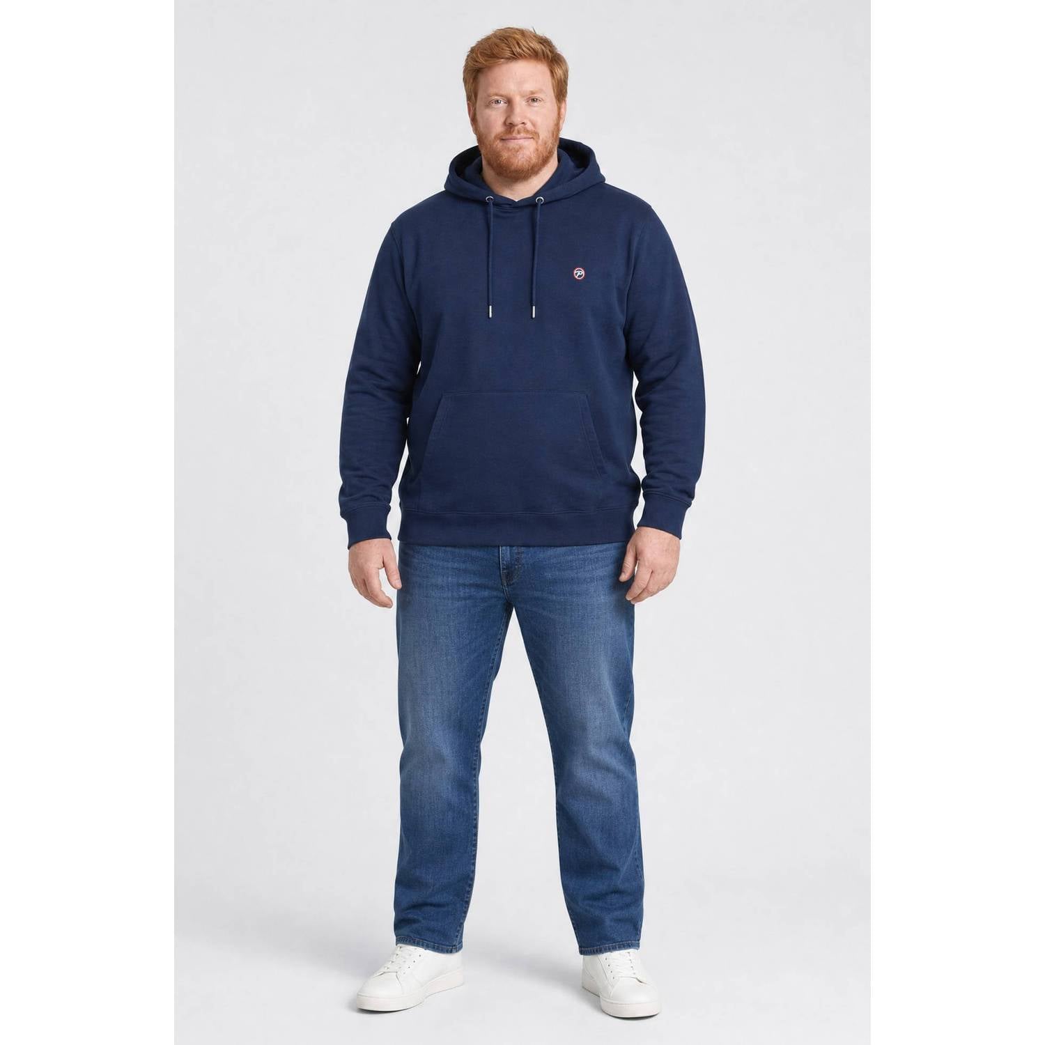 Petrol industries Plus Size regular fit hoodie navy blue
