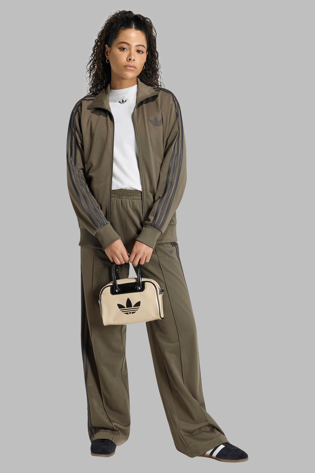 adidas Originals Firebird loose fit broek - donker olijfgroen