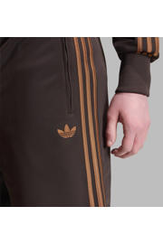 thumbnail: adidas Originals regular fit gestreepte sweatshort - donkerbruin/oranjebruin