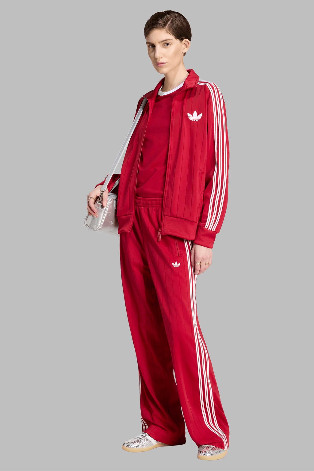 adidas Originals Firebird loose fit broek - rood
