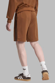 thumbnail: adidas Originals regular fit gestreepte sweatshort - oranjebruin