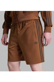 thumbnail: adidas Originals regular fit gestreepte sweatshort - oranjebruin