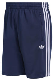 thumbnail: adidas Originals regular fit gestreepte sweatshort - donkerblauw/wit