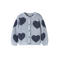 NAME IT MINI katoenen gebreid vest met hartjes - blauw