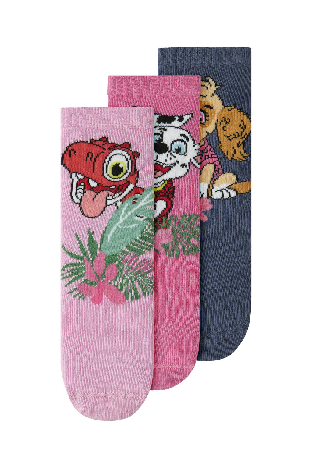NAME IT MINI sokken met print - roze/donkerblauw