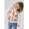 NAME IT MINI teddy jacquard gilet met hartjes - roze
