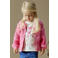 NAME IT MINI katoenen jacquard gebreid vest met hartjes - roze