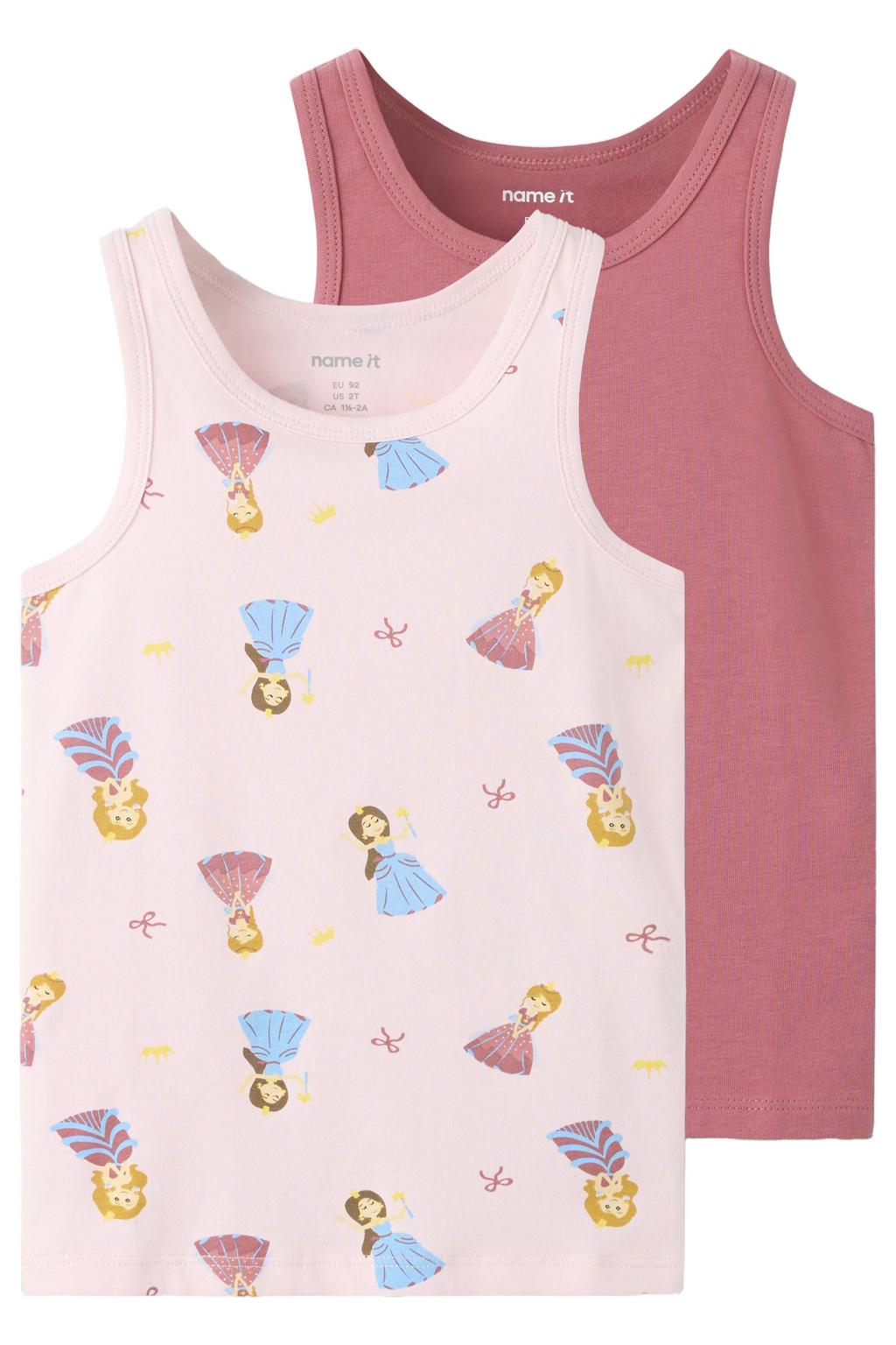 NAME IT MINI hemden met print (set van 2)