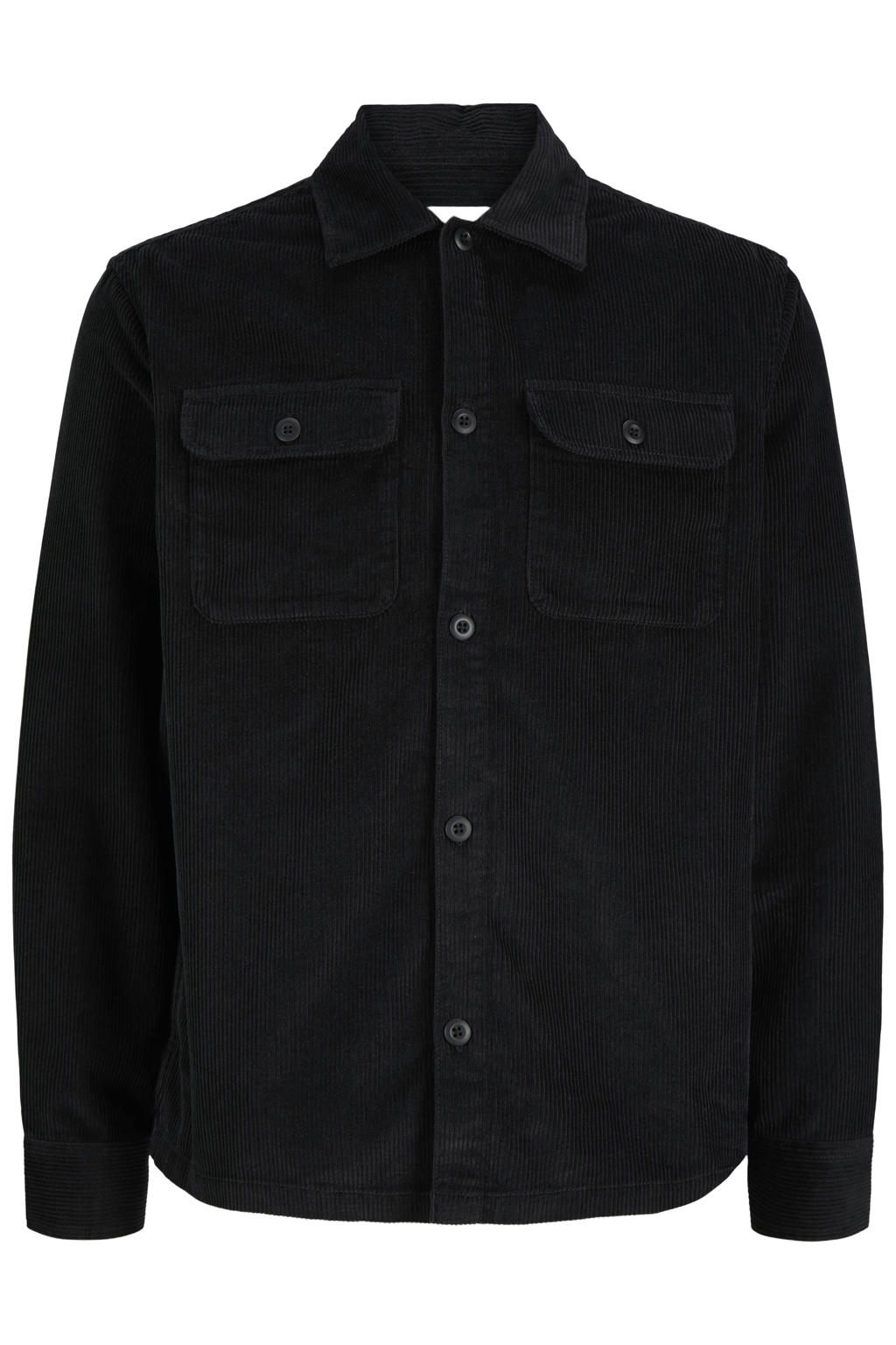 JACK & JONES JUNIOR corduroy overhemd - zwart