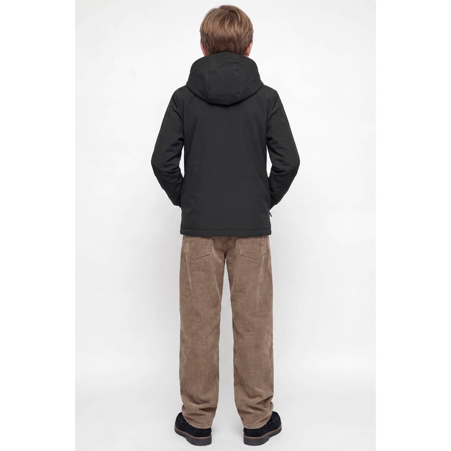 JACK & JONES JUNIOR gewatteerde winterjas zwart