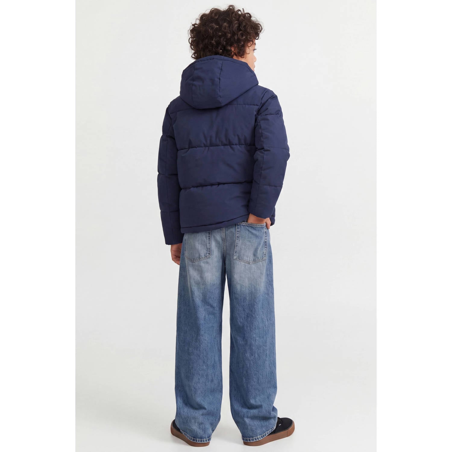 JACK & JONES JUNIOR pufferjas blauw