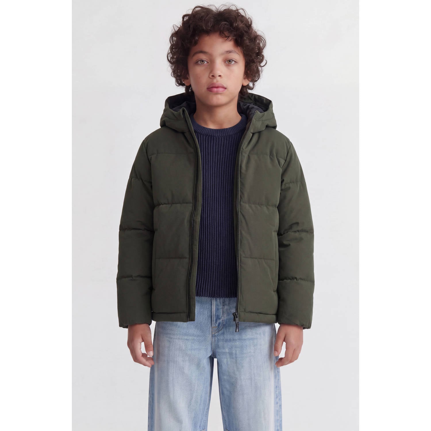 JACK & JONES JUNIOR pufferjas groen