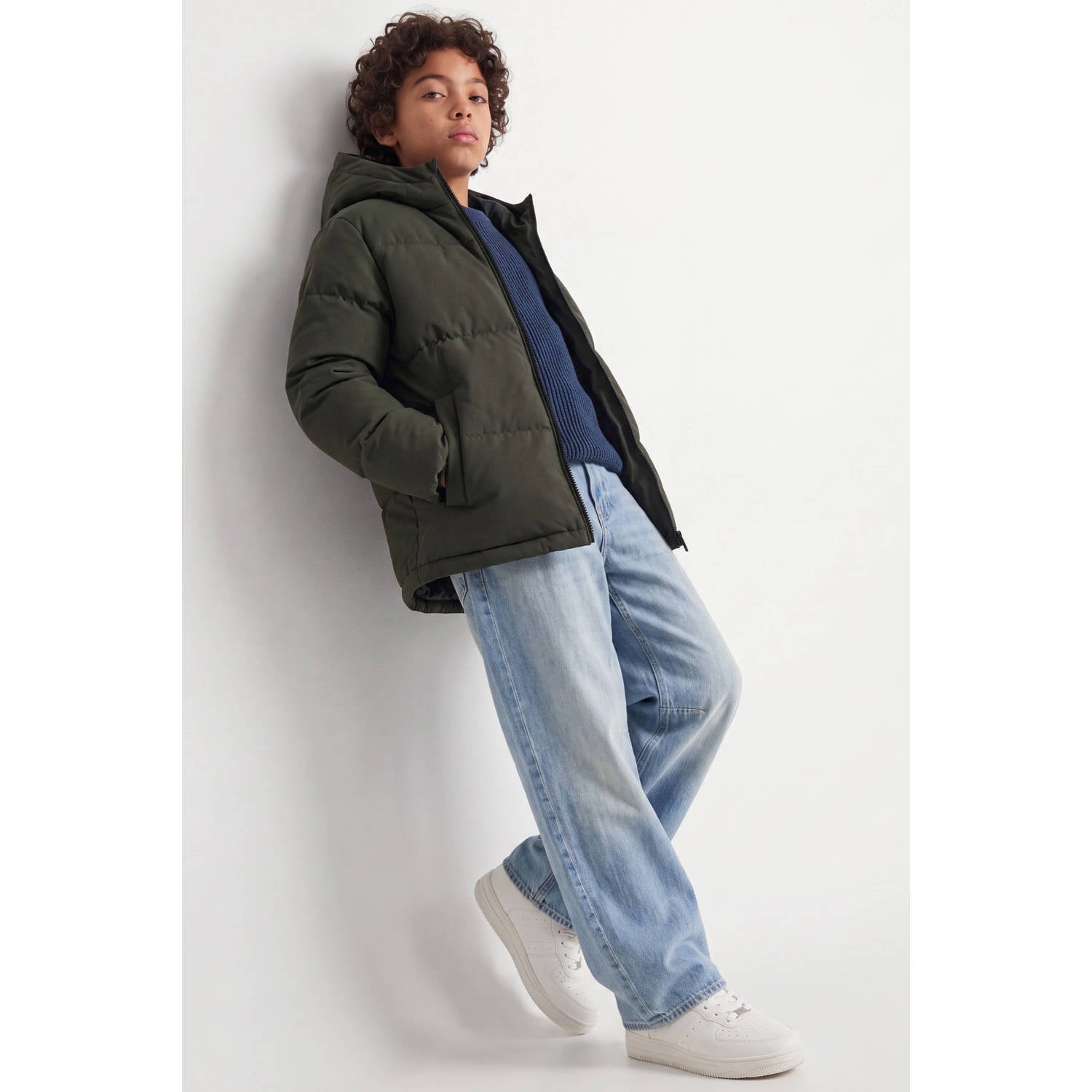 JACK & JONES JUNIOR pufferjas groen