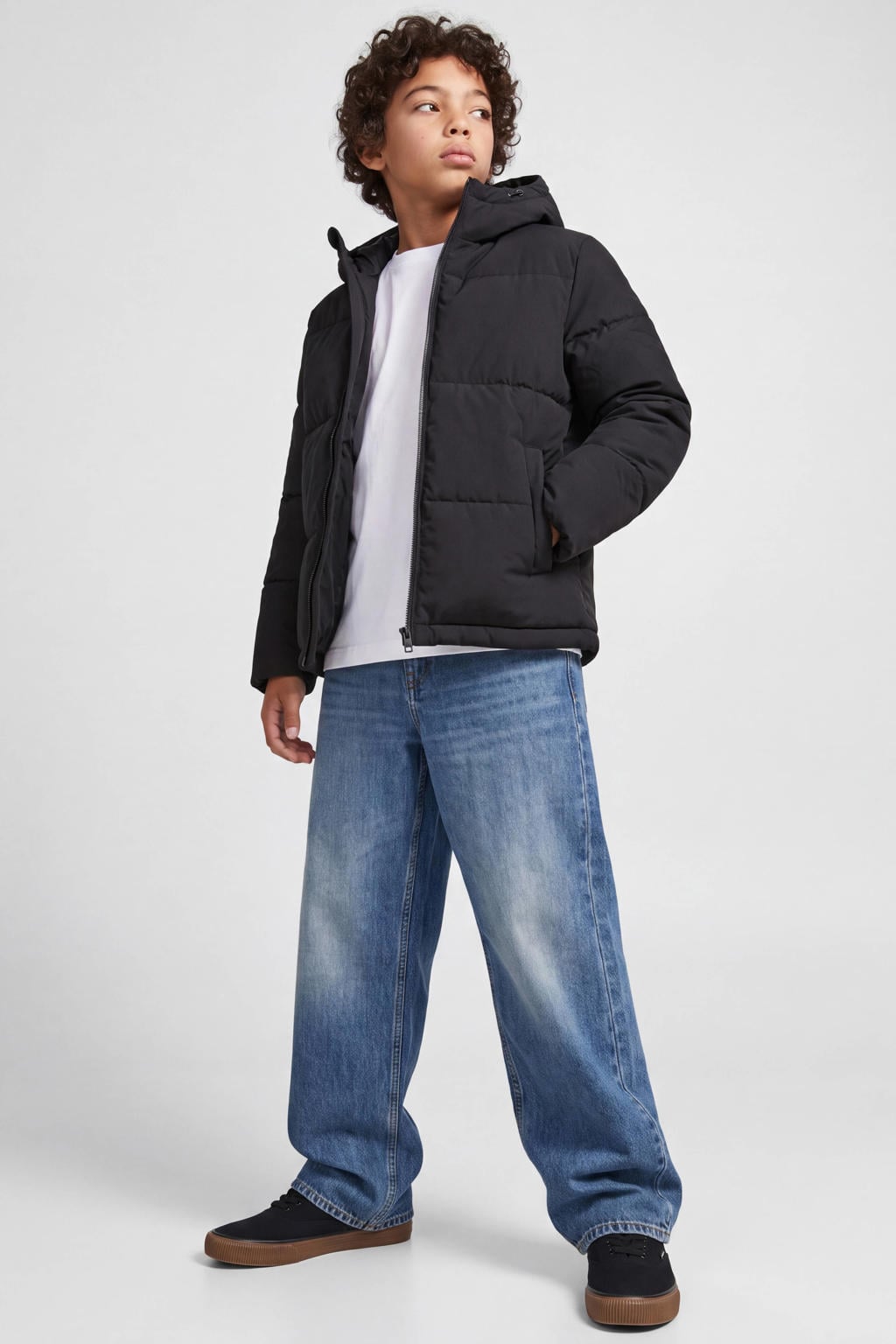 JACK & JONES JUNIOR pufferjas - zwart