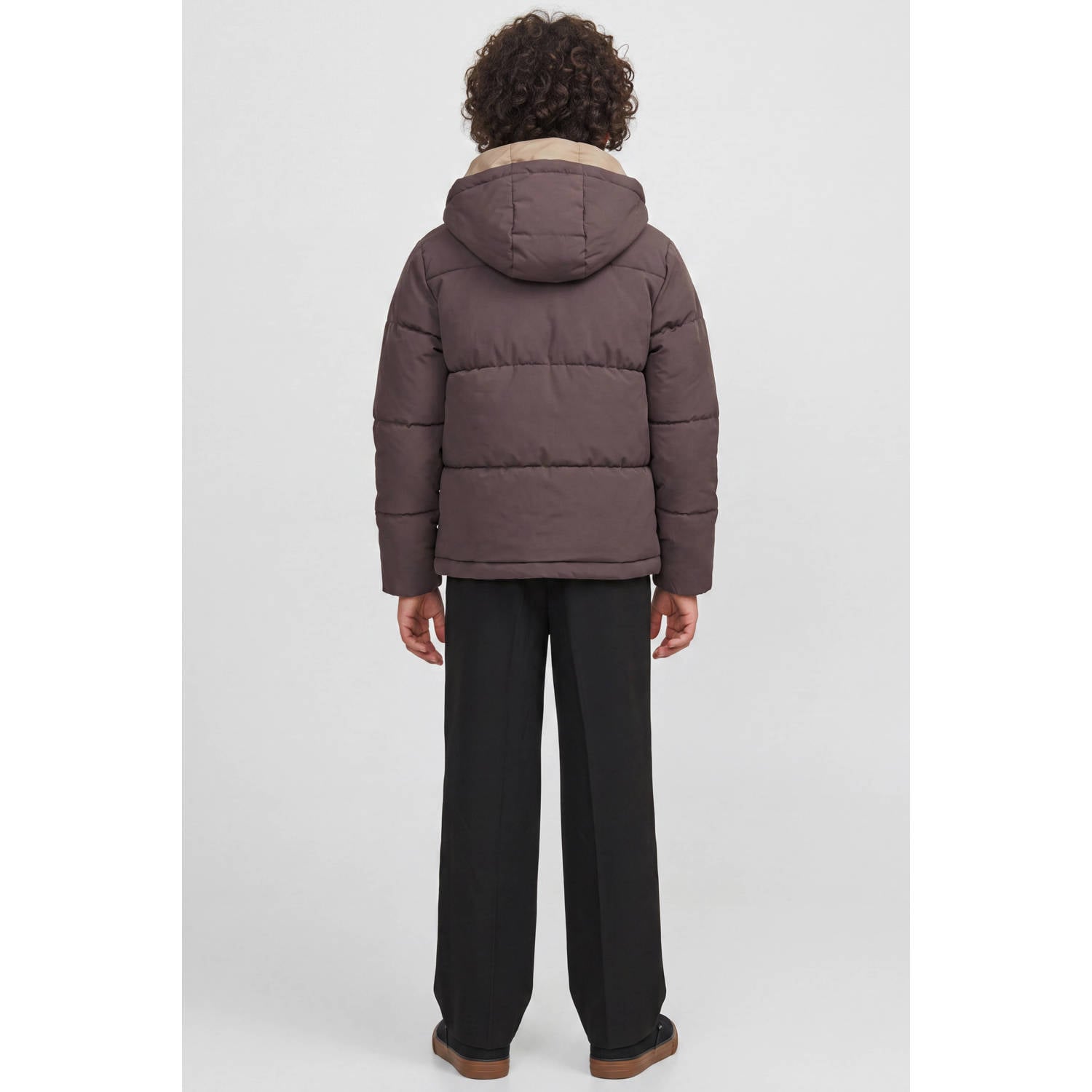 JACK & JONES JUNIOR pufferjas bruin