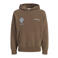 JACK & JONES JUNIOR hoodie met backprint - bruin