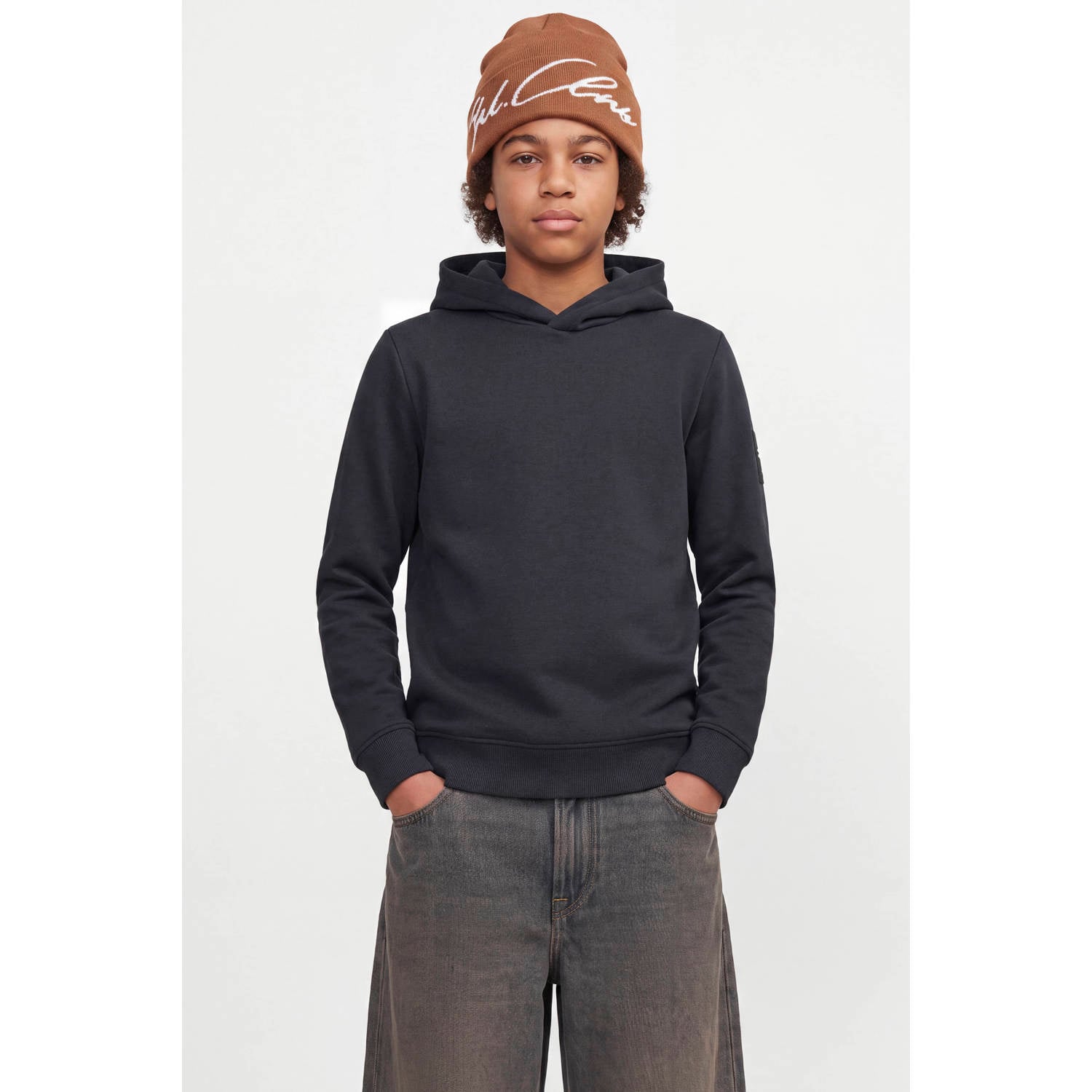JACK & JONES JUNIOR hoodie zwart