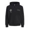 JACK & JONES JUNIOR junior hoodie met backprint - zwart