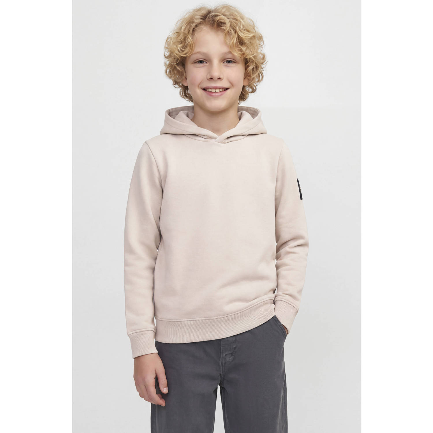 JACK & JONES JUNIOR hoodie lichtroze
