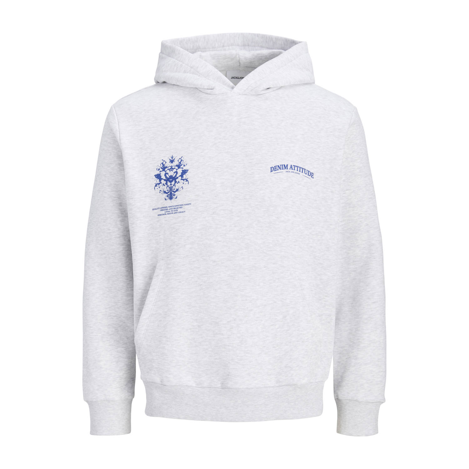 JACK & JONES JUNIOR hoodie met backprint wit