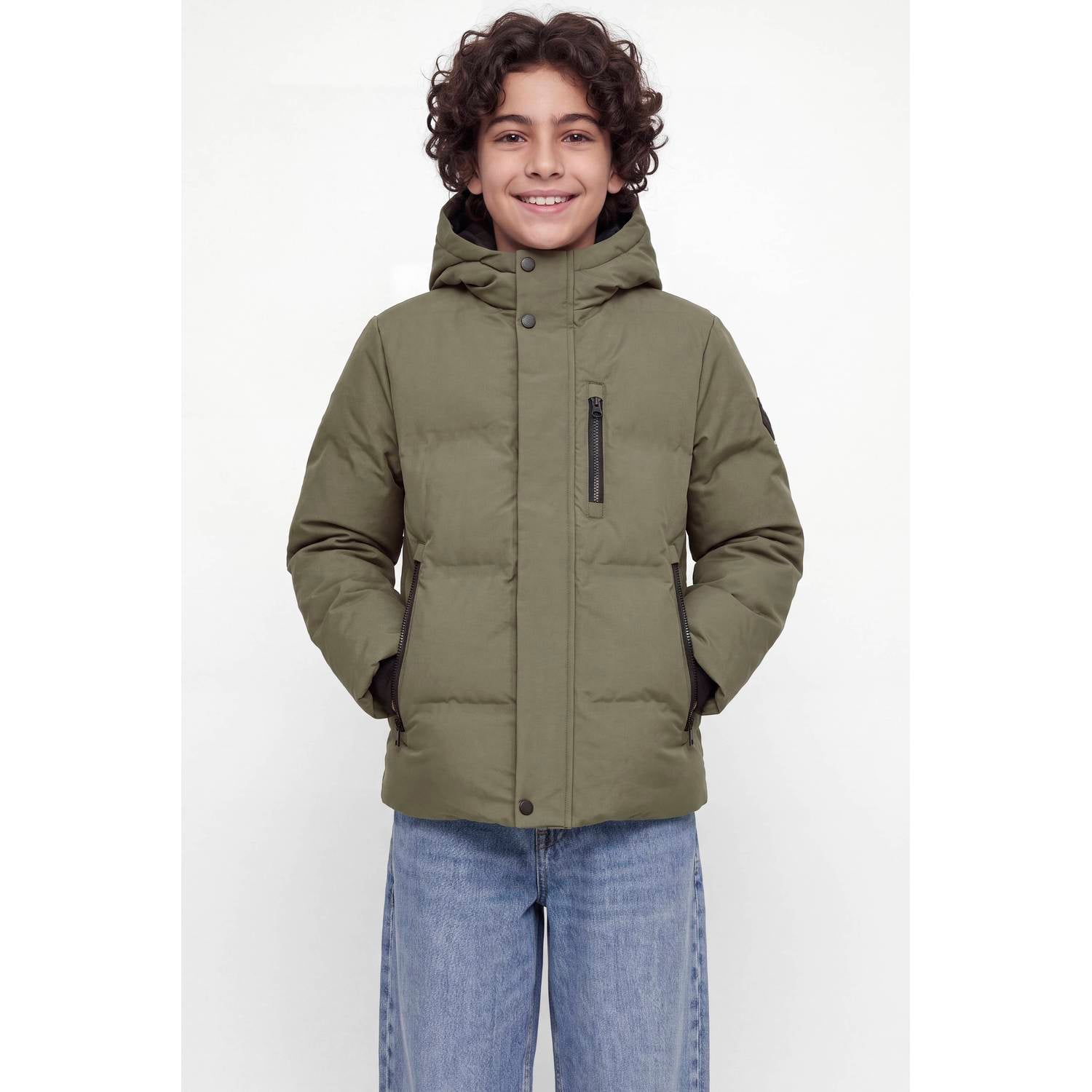 JACK & JONES JUNIOR pufferjas kaki