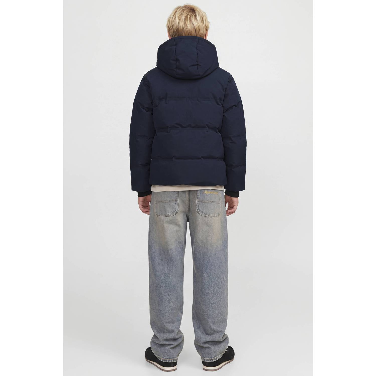 JACK & JONES JUNIOR pufferjas marineblauw