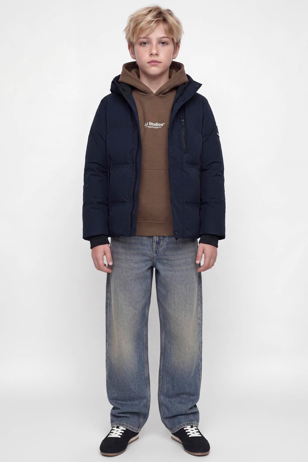JACK & JONES JUNIOR pufferjas - marineblauw