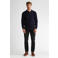 Petrol Industries katoenen regular fit gebreide trui - marineblauw